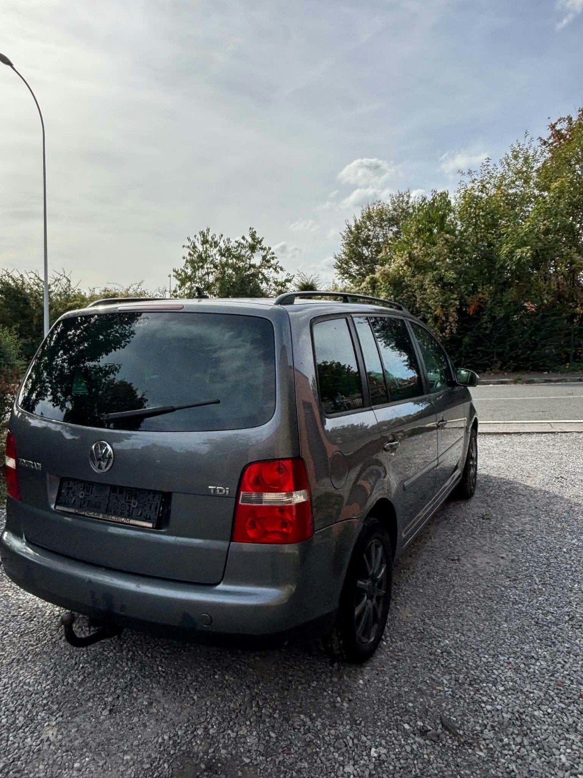 vw touran 1.9l tdi 7place dsg automatique, Auto's, Automaat, Zwart, Grijs, Particulier