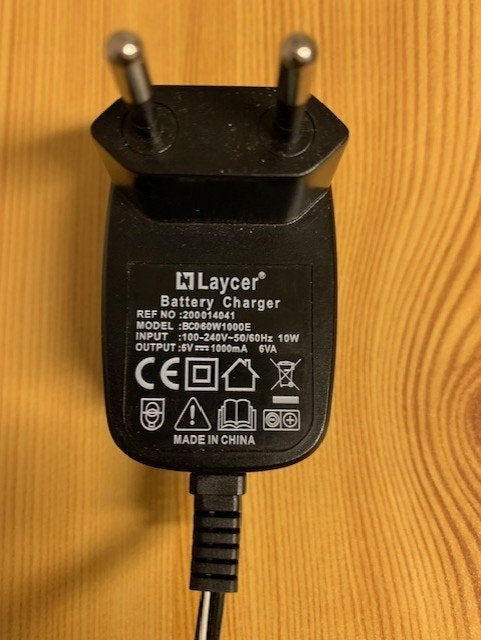 Chargeur batterie véhicule électrique enfant FEBER  6V  1 AH, Enlèvement ou Envoi, Utilisé