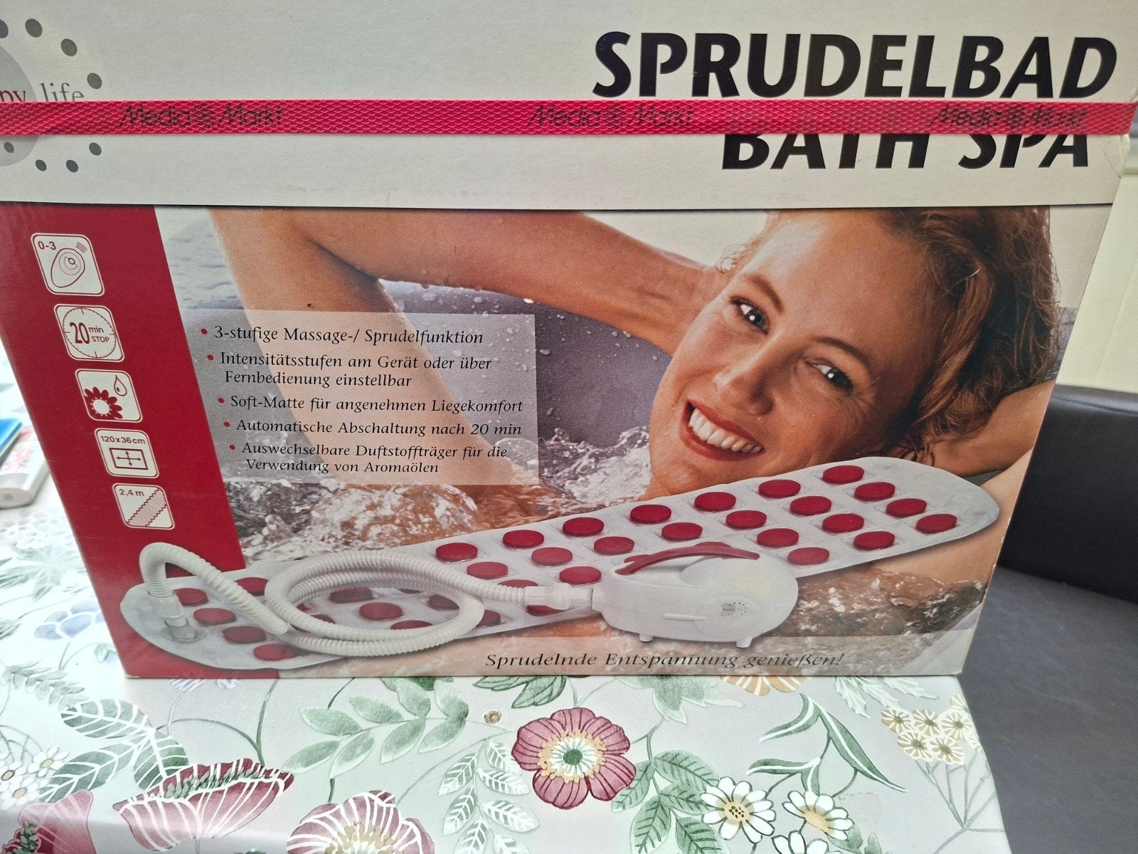 Bubbelbad mat, Ophalen