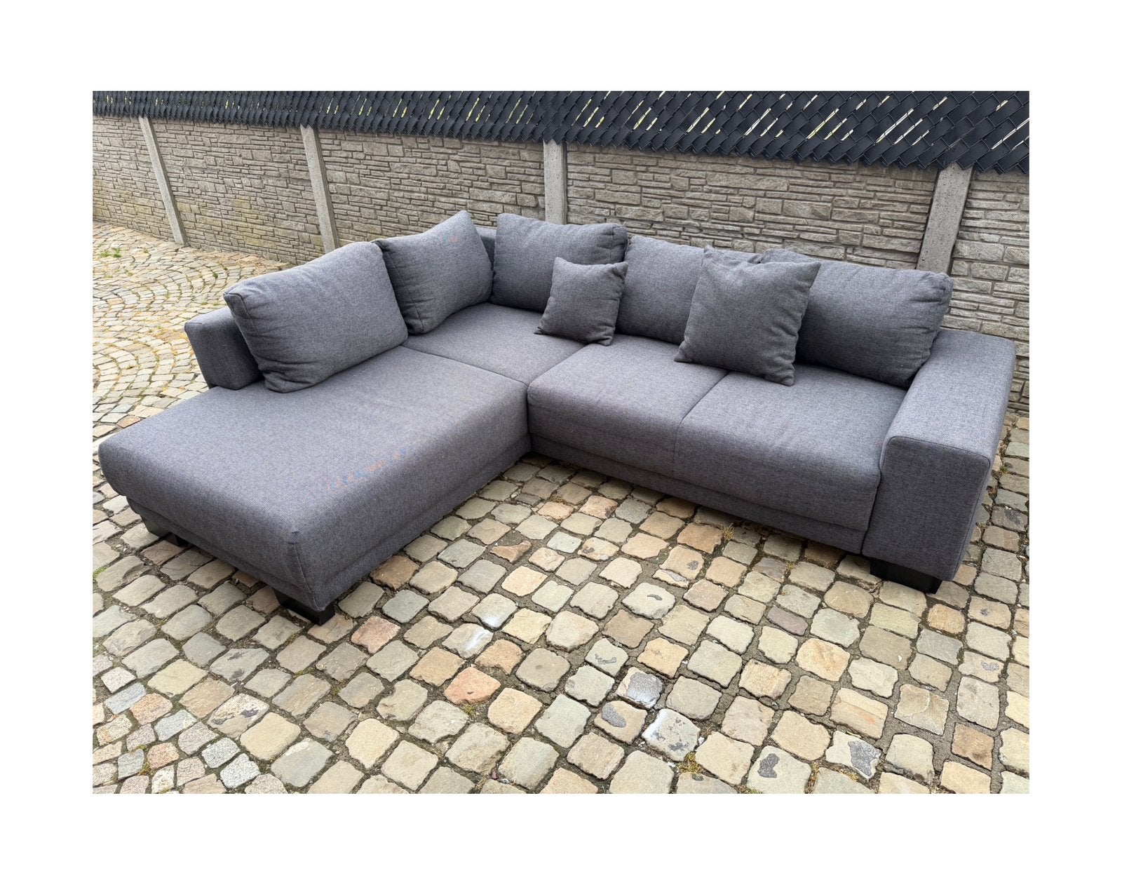 Canapé d'angle avec lit moderne, Enlèvement, Utilisé