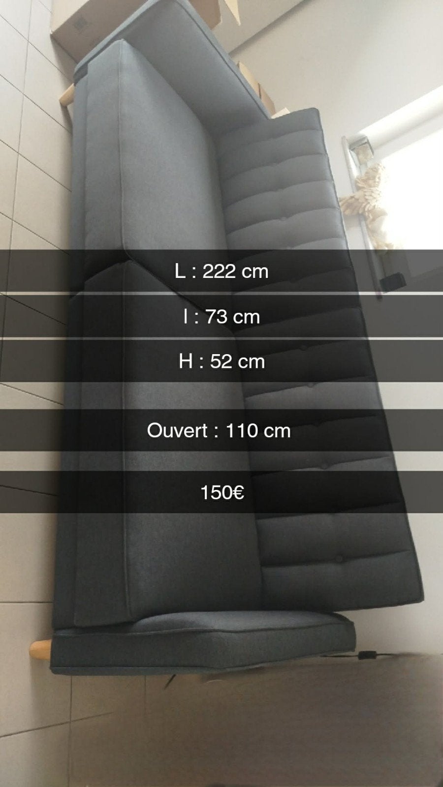 Divan, Maison & Meubles, Canapés | Salons, Enlèvement