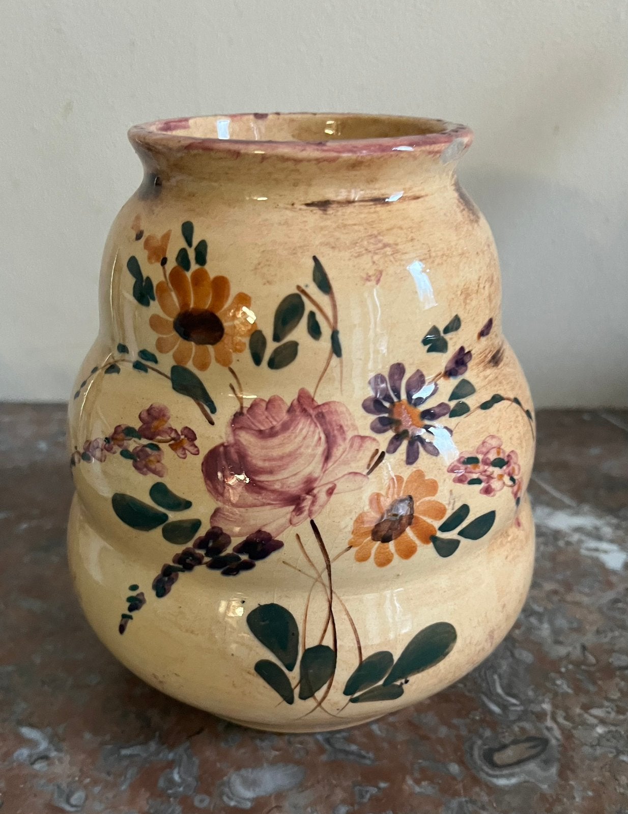 Vase en céramique peint main, Enlèvement