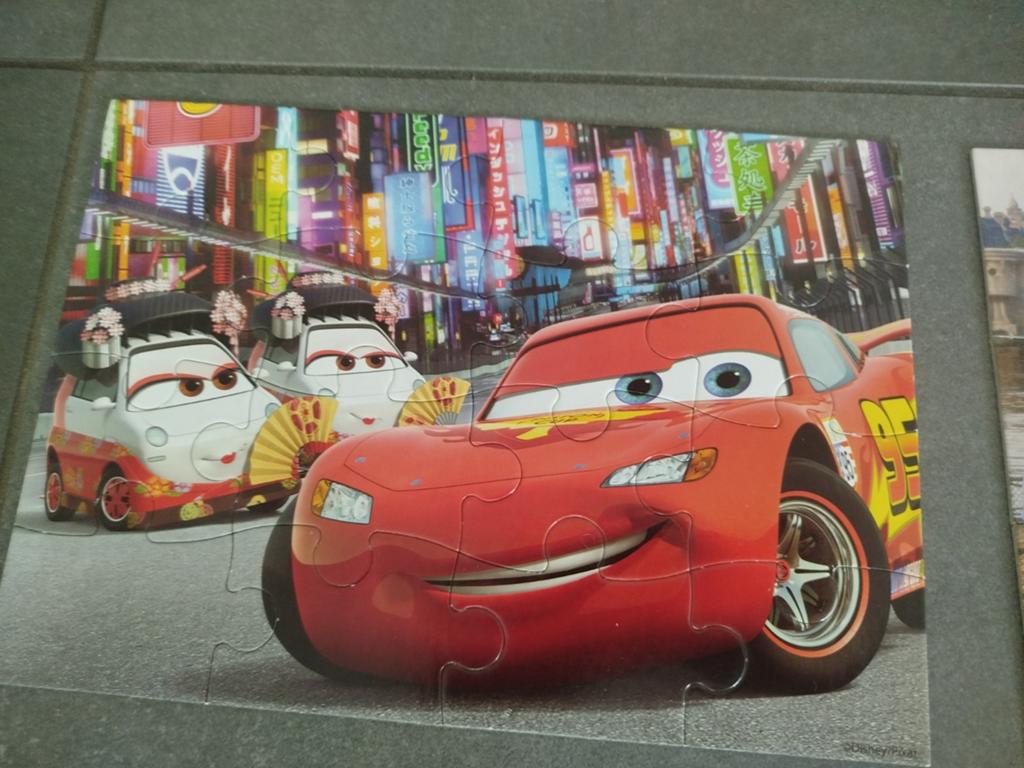 Set 4 Cars Puzzels - compleet, Kinderen en Baby's, Speelgoed | Kinderpuzzels, Ophalen