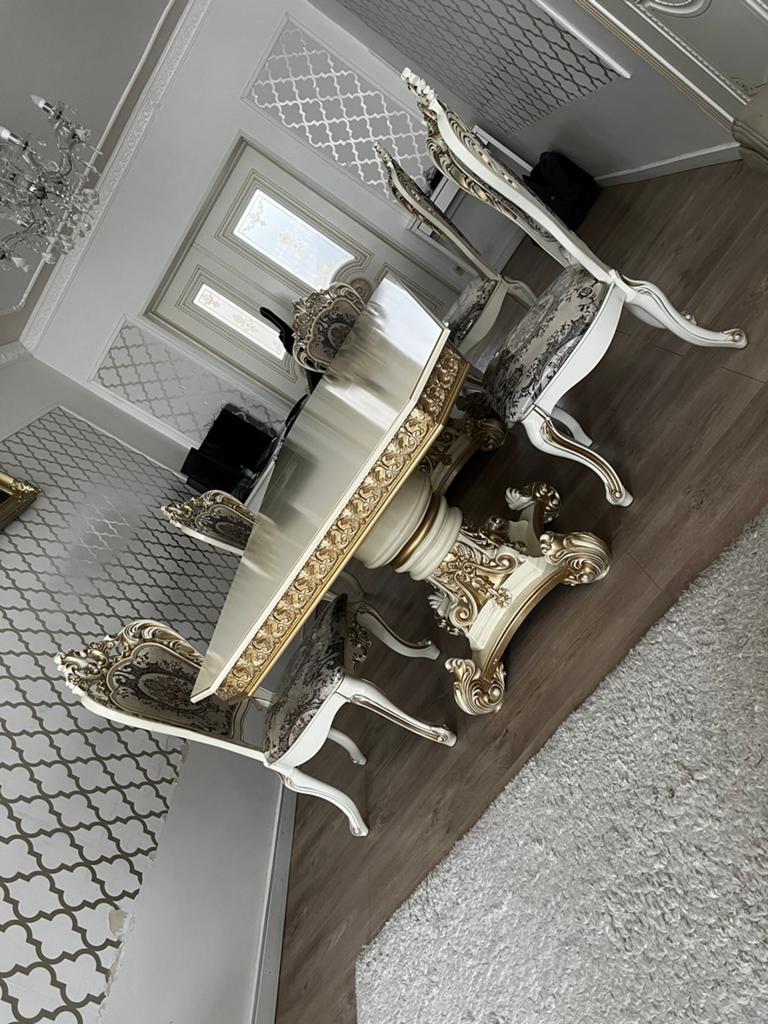 Luxe eetkamer tafel, Huis en Inrichting, Ophalen, Gebruikt, Luxe, Vierkant