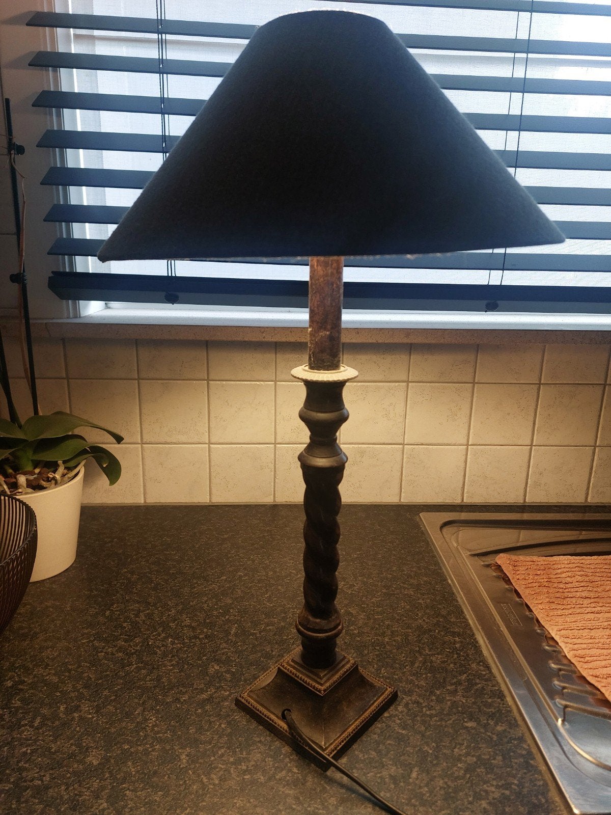 mooie staanlamp, Ophalen, Gebruikt, Bankierslamp, Landelijk
