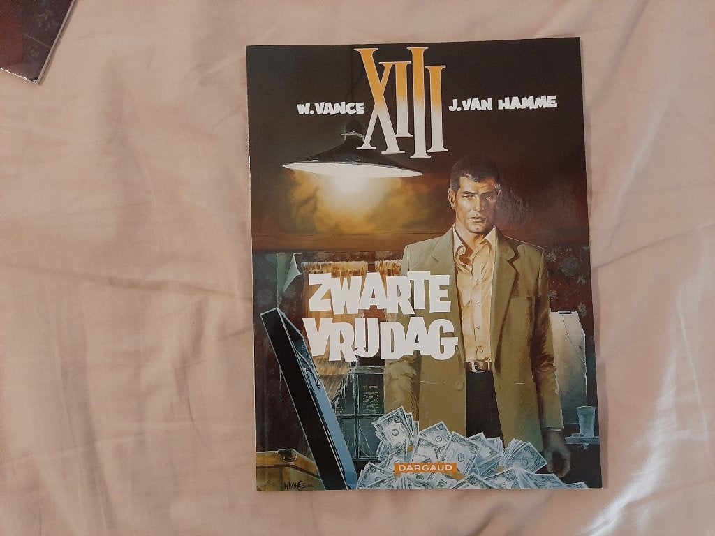 Strip XIII (13) Eerste Cylclus Nr. 1 Zwarte vrijdag, Enlèvement ou Envoi