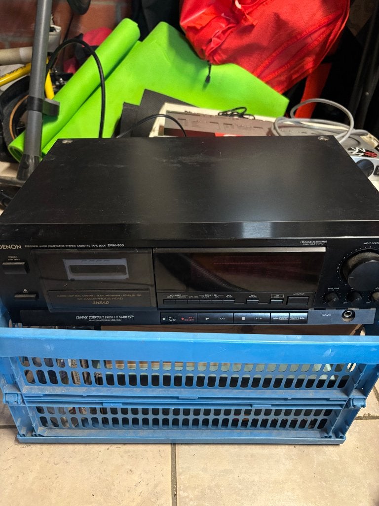 Denon DRM-800, TV, Hi-fi & Vidéo, Enlèvement, Comme neuf, Deck cassettes ou Lecteur-enregistreur de cassettes, Denon