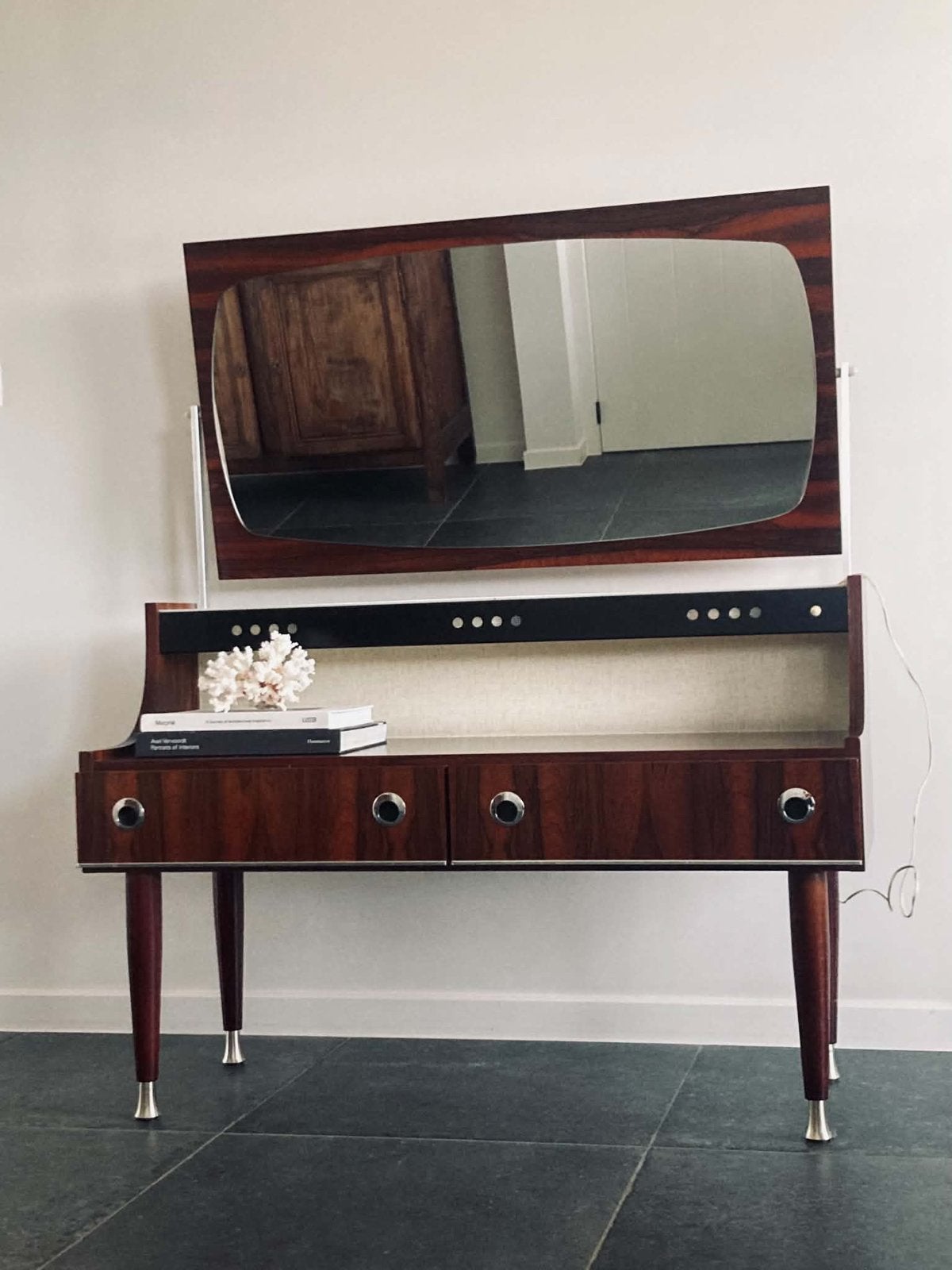 Meuble de bar vintage avec miroir, Enlèvement