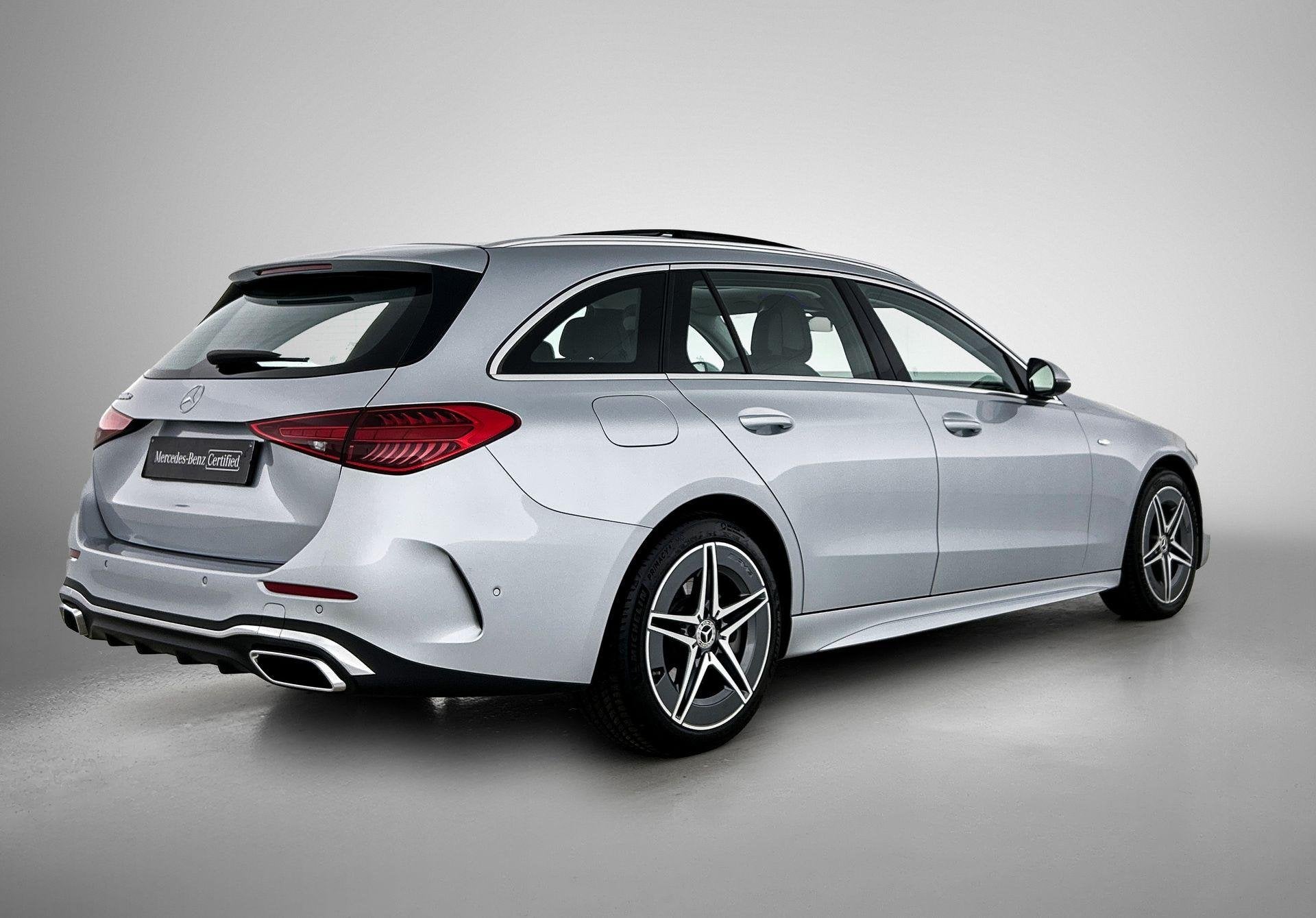 Mercedes-Benz C-klasse 300 DE Break AMG Line | Panoramisch D, Auto's, Automaat, Zwart, Plug-in hybride, Bedrijf