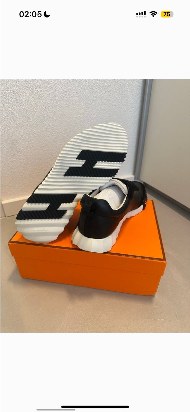 Hermes Sneakers - Zwart Maat 37,38,39 Nieuw in doos, Enlèvement ou Envoi, Comme neuf, Noir, Sneakers et Baskets