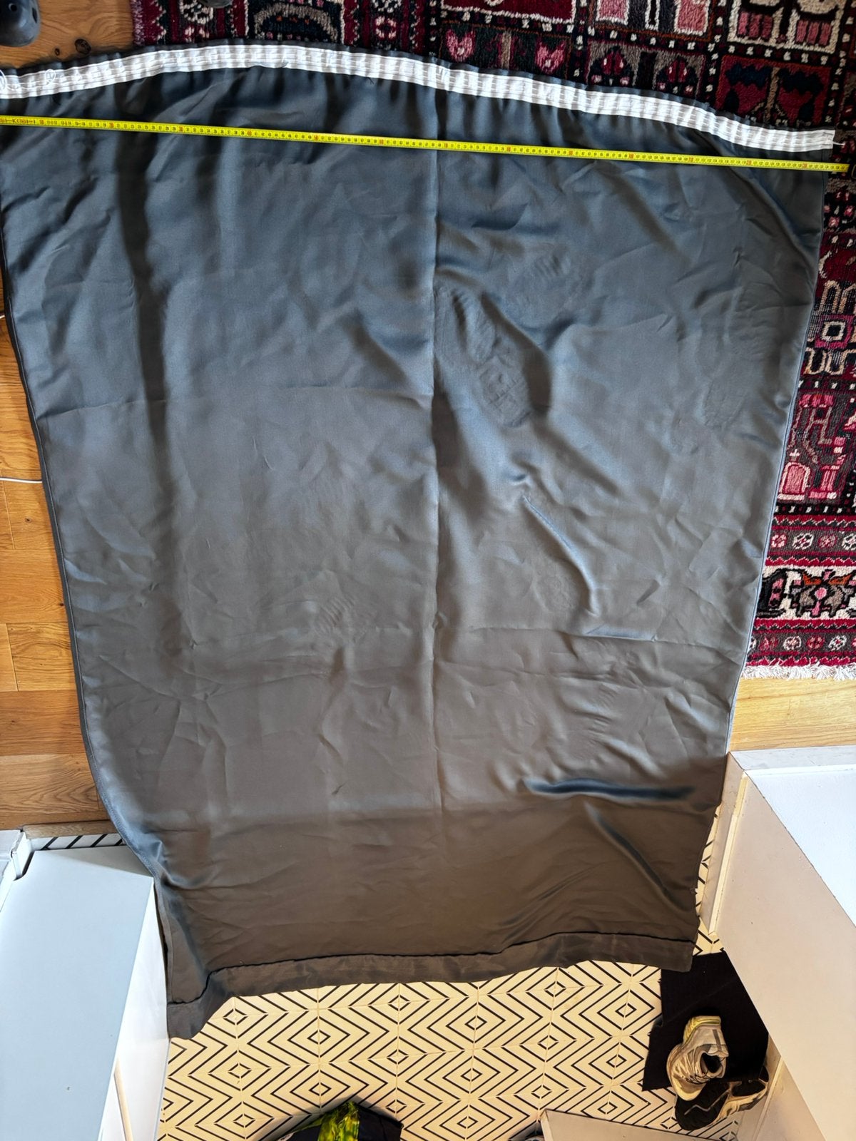 Rideaux gratuit 5x (130x200), Huis en Inrichting, Ophalen, Zo goed als nieuw, Grijs