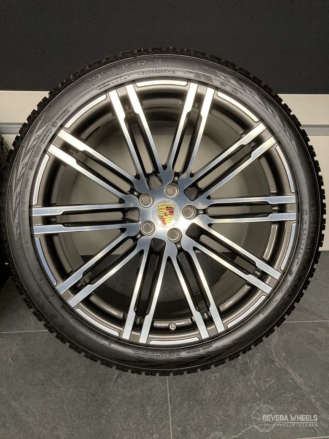 21” originele Porsche Macan Turbo III velgen + winterbanden, Pneus et Jantes, Pneus hiver, -, 21 pouces