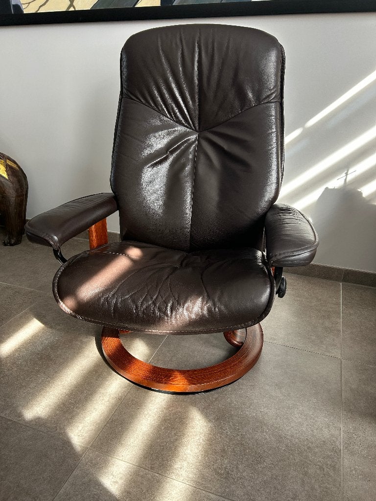 Stressless zetel, Ophalen, Gebruikt, Leer