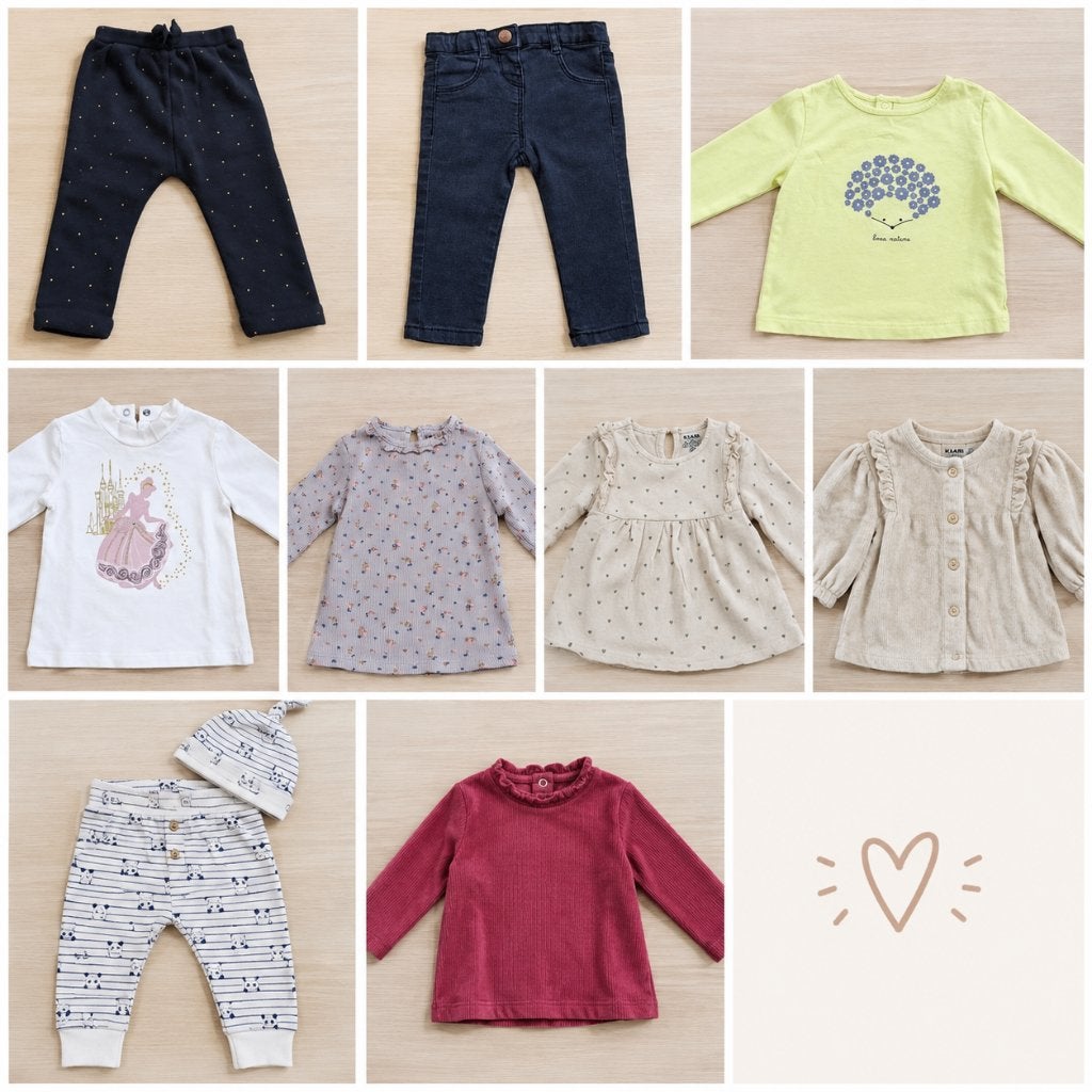 Lot 38 pièces bébé fille 6 mois (vêtements - pyjama - etc), Enlèvement ou Envoi, Comme neuf, Taille 68