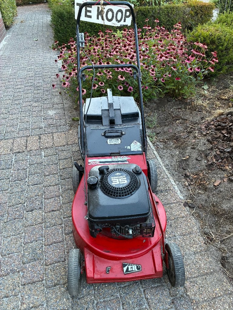 Grasmaaier Rover super 35, Tuin en Terras, Ophalen, Cirkelmaaier, Opvangbak, Benzine-grasmaaier