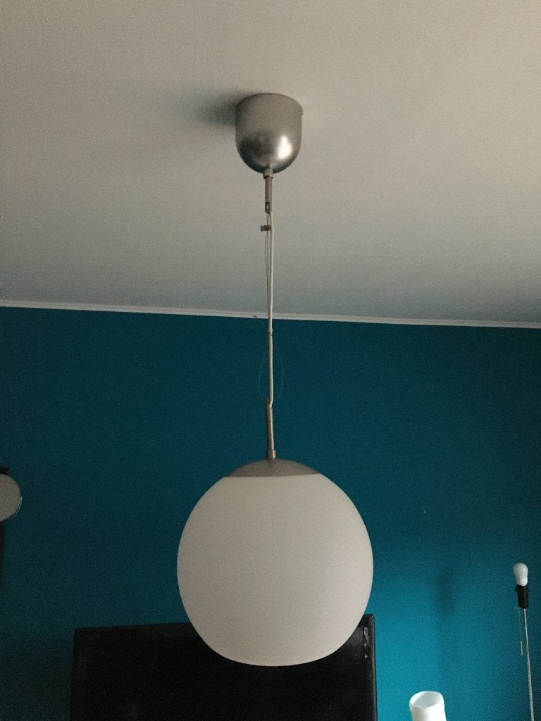 Mooi bol lamp met zacht licht, Ophalen of Verzenden, Zo goed als nieuw, Glas