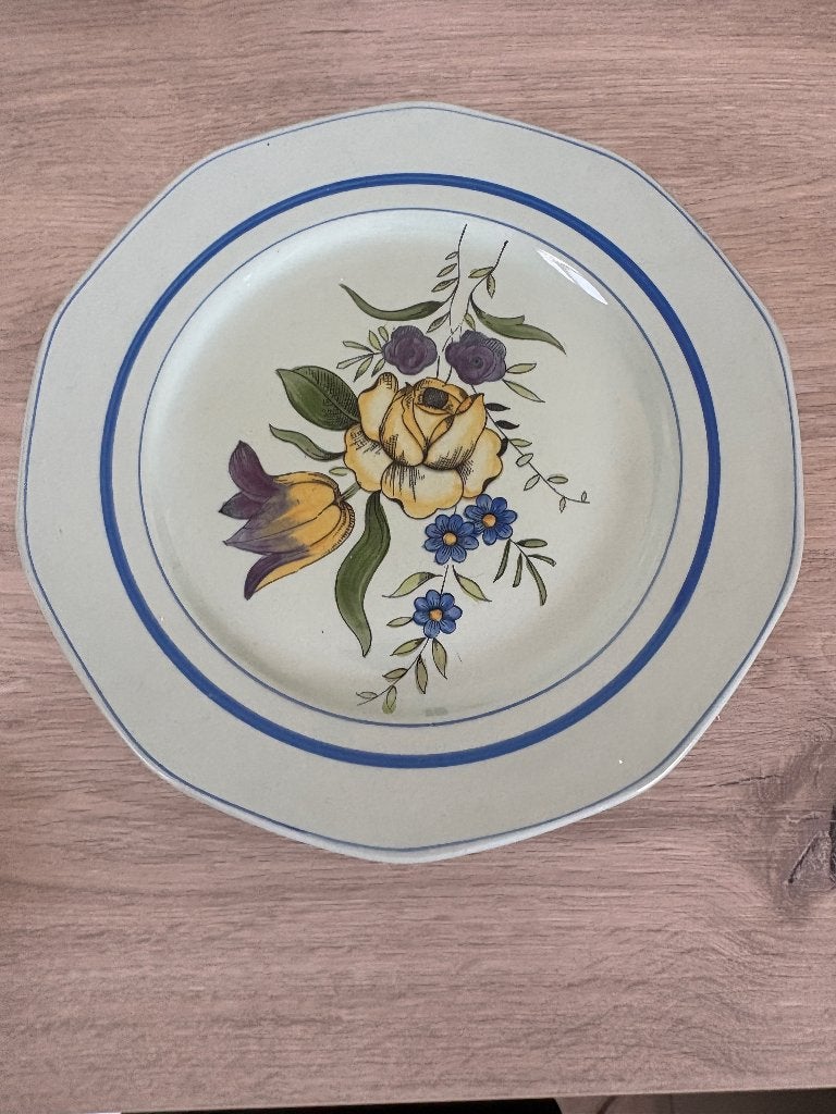 schotel op voet Boch, Antiek en Kunst, Antiek | Schalen, Ophalen of Verzenden