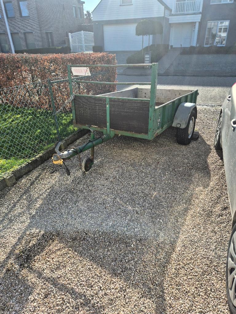 Aanhangwagen in ijzer, Auto diversen, Aanhangers en Bagagewagens, Ophalen, Gebruikt