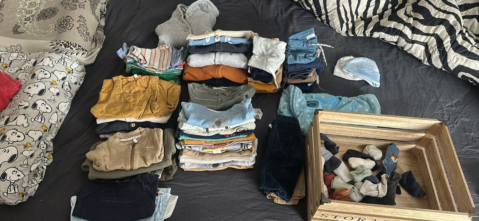 Lot kleren 50/56 jongen 55+ stuks, Kinderen en Baby's, Ophalen, Zo goed als nieuw