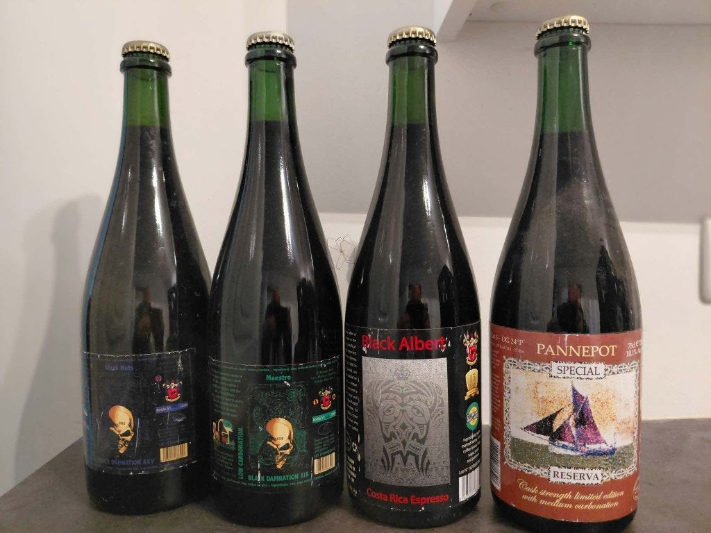 4 flessen van de Struise brouwers vintage, Verzamelen, Ophalen of Verzenden