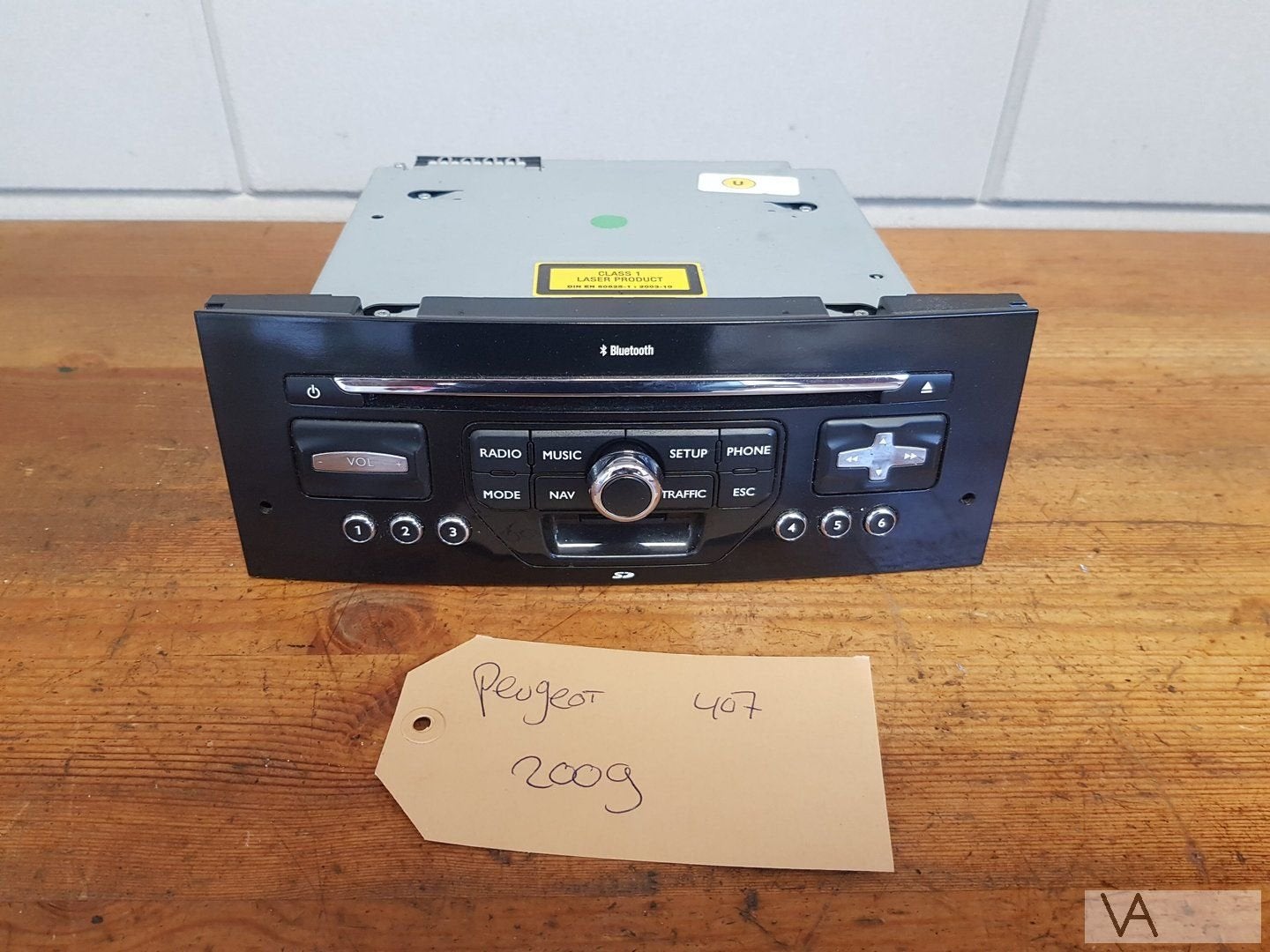 Peugeot 407 2007 - 2010 rneg navigatie radio 96653743xn €150, Gebruikt, -, -, Ophalen of Verzenden