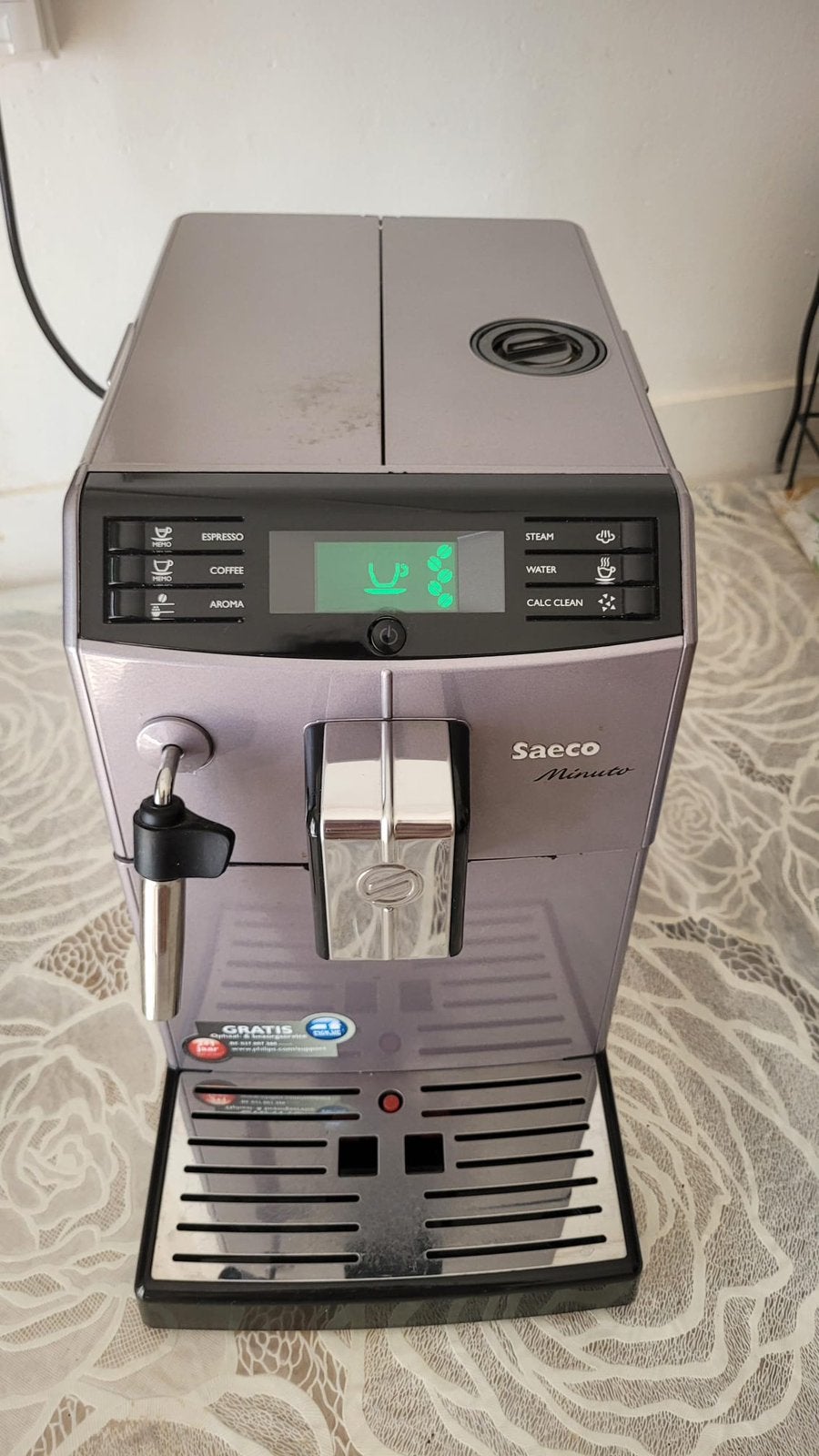 Machine à café PHILIPS SAECO HD 8861, Electroménager, Machine à espresso, Réservoir d'eau amovible, Café en grains, Comme neuf