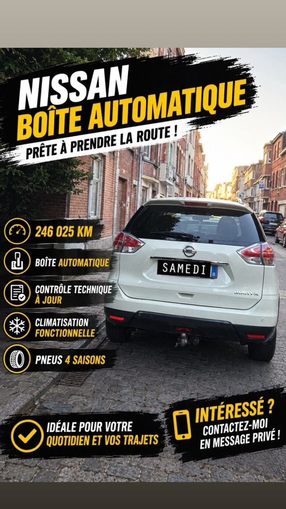 Nissan x-trail, Autos, Cuir, Achat, 7 places, Noir