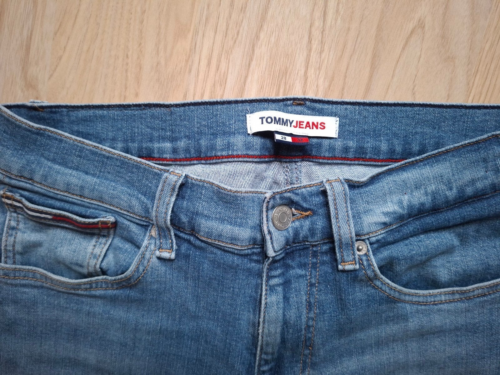Blauwe Jeans Tommy Hilfiger Maat 28/32, Pantalon, Garçon, Comme neuf, Tommy Hilfiger