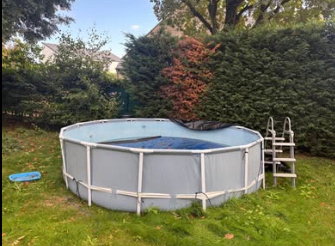 PISCINE INTEX,robot, filtre à sable, pompe à chaleur !, Jardin & Terrasse, 200 à 400 cm, Rond, Comme neuf, Enlèvement