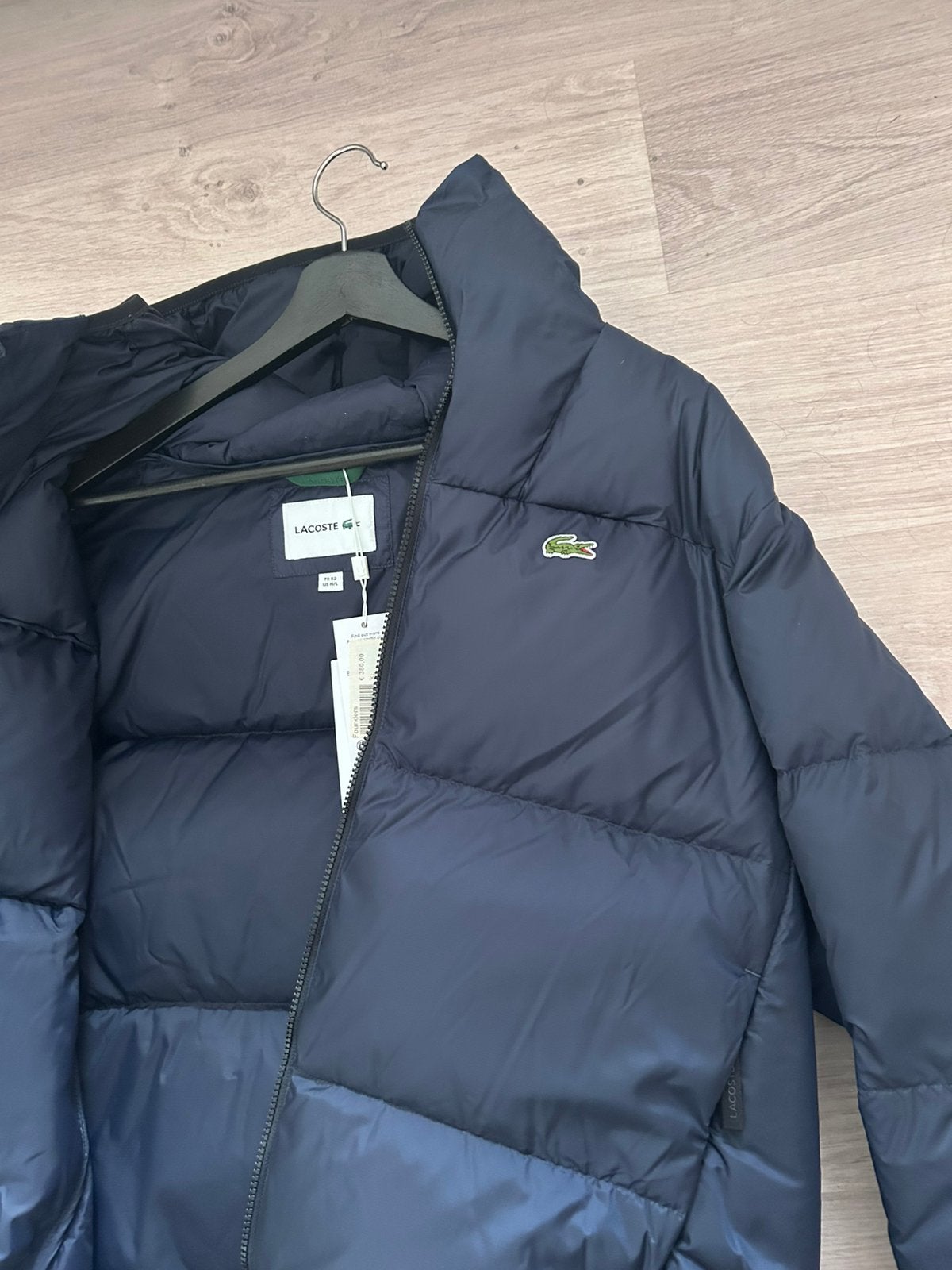 Lacoste Jas maat XL - donkerblauw NIEUW, Ophalen, Nieuw, Maat 56/58 (XL), Blauw