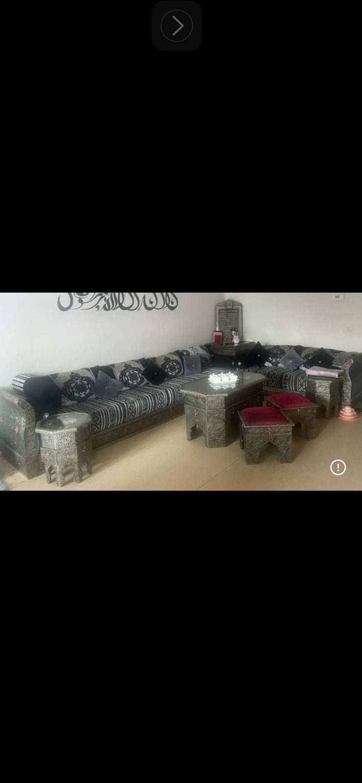 Salon marocain, Enlèvement, Utilisé, Tissus, Marocain