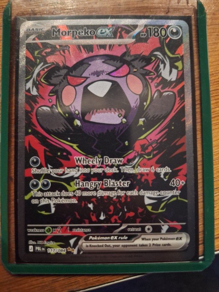 Morpeko EX pokémon kaart, Hobby en Vrije tijd, Verzamelkaartspellen | Pokémon, Ophalen, Zo goed als nieuw, Losse kaart, Foil