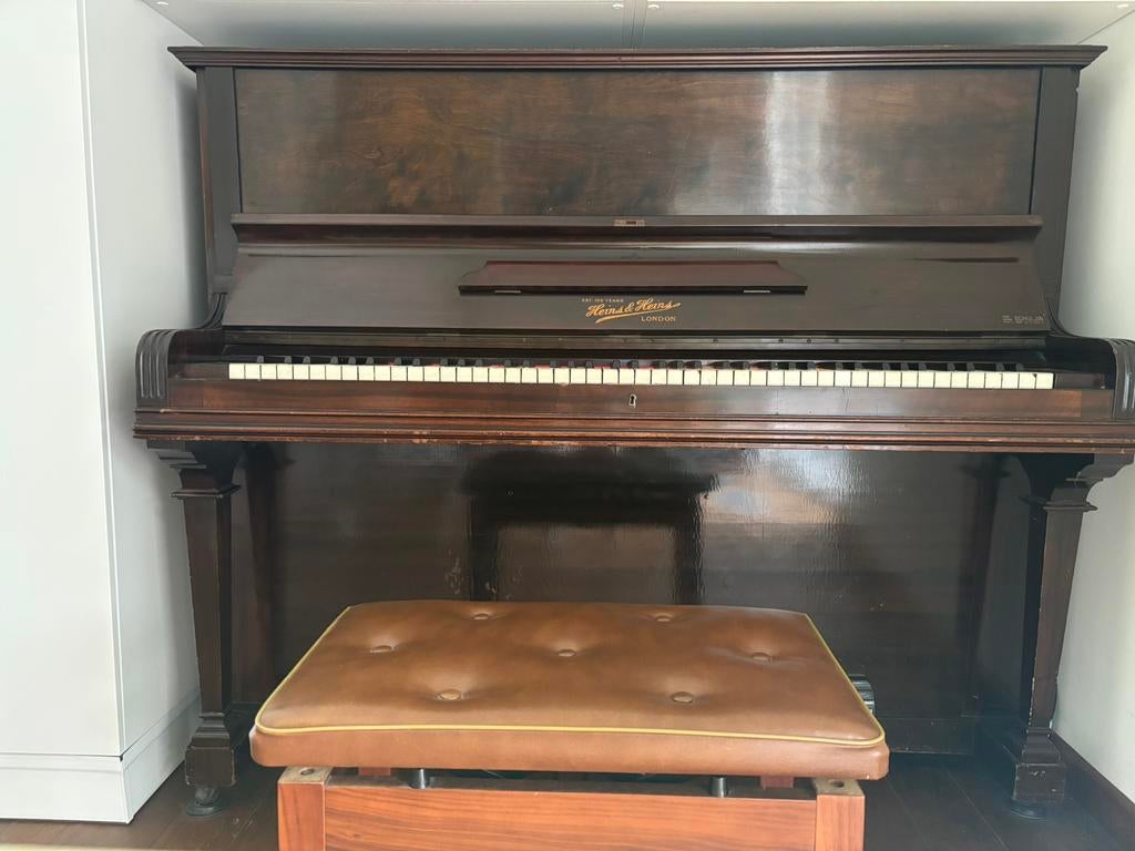 Piano buffet Heins et Heins, Musique & Instruments, Pianos, Enlèvement, Utilisé, Brun, Piano