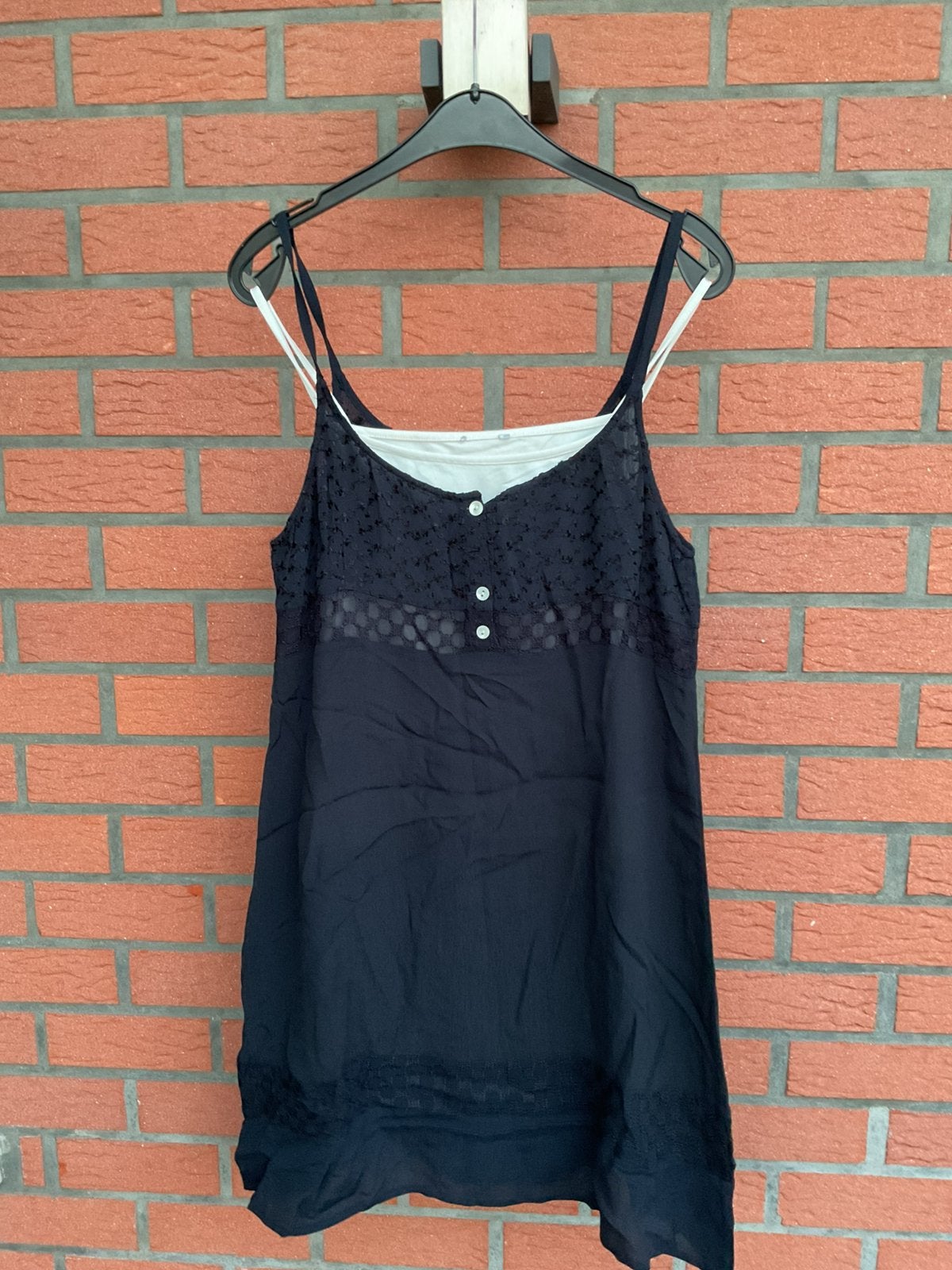 Zwart kleedje Maat 44 zonder tshirt, Ophalen of Verzenden, Gedragen, Maat 42/44 (L), Zwart