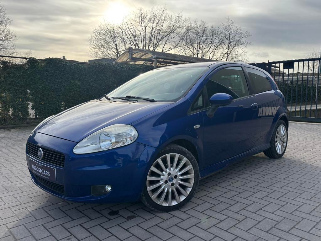 Fiat Grande Punto/1.3iBenzine/2008/Airco/Sport/Gekeurd2, Auto's, Stof, Zwart, Blauw, Grande Punto