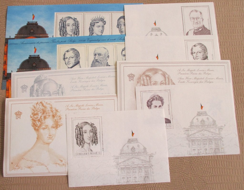9 blokken koninklijk huis, Koninklijk huis, Frankeerzegel, Ophalen of Verzenden, Zonder stempel