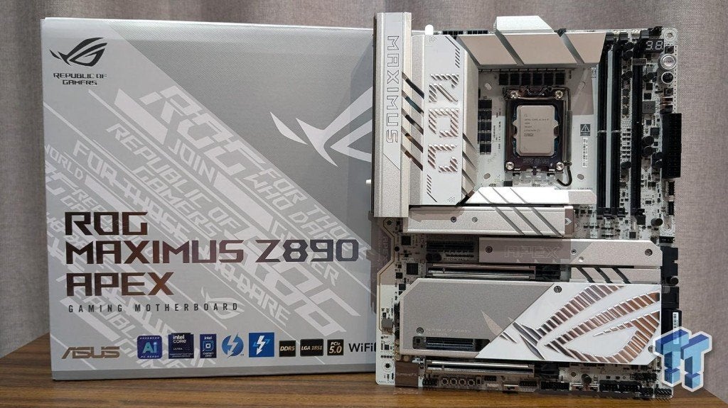 ASUS ROG Maximus Z890 Apex White high end moederbord, Computers en Software, Moederborden, Nieuw, Ophalen of Verzenden, ATX, DDR5