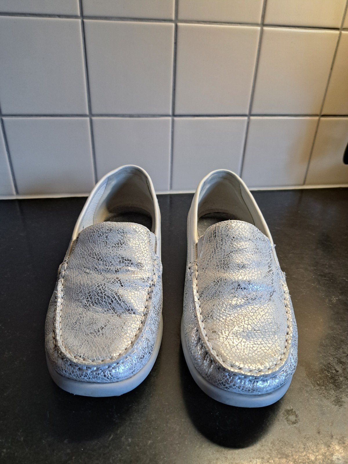 zomerse schoenen blinkend zilver, Kleding | Dames, Schoenen, Ophalen, Waldläufer, Nieuw, Dansschoenen