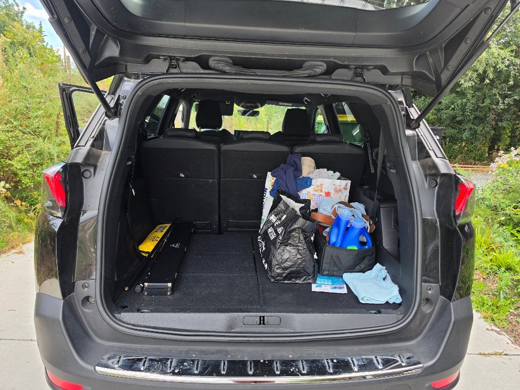 Peugeot 7 zit 5008, Auto's, Automaat, Stof, Zwart, Zwart