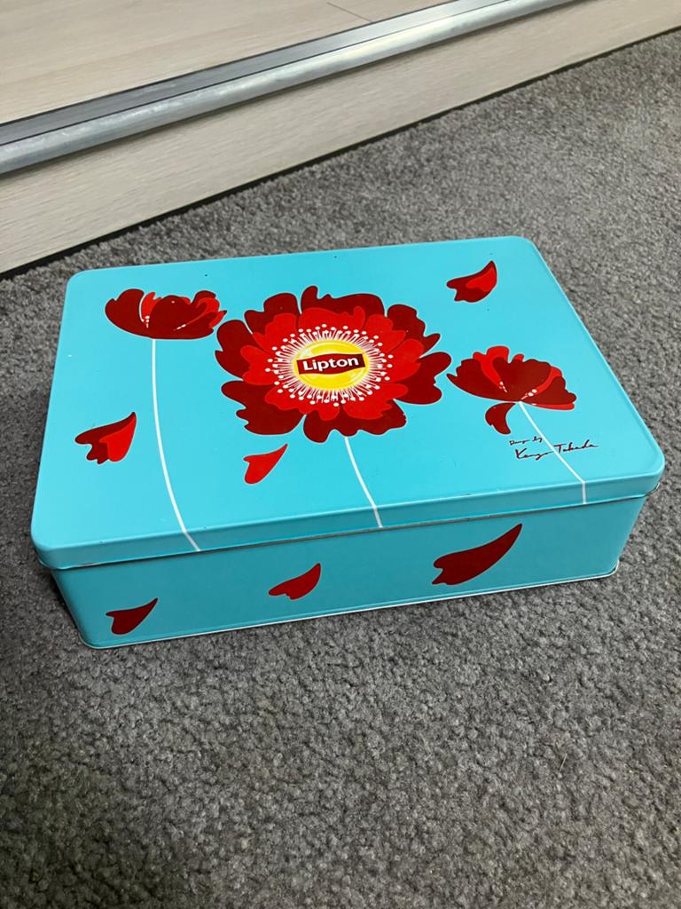 Blikken doos Lipton, Ophalen of Verzenden, Zo goed als nieuw, Thee