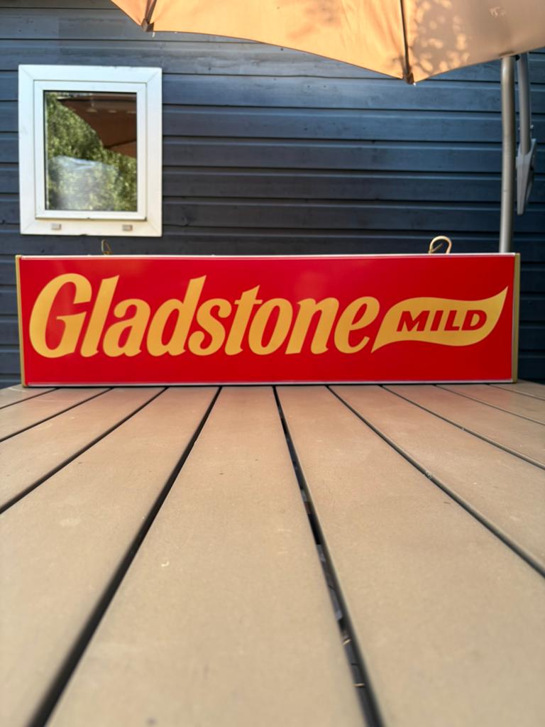 Gladstone Mild – vintage lichtreclame Werkend dubbelzijdig, Verzamelen, Ophalen, Zo goed als nieuw