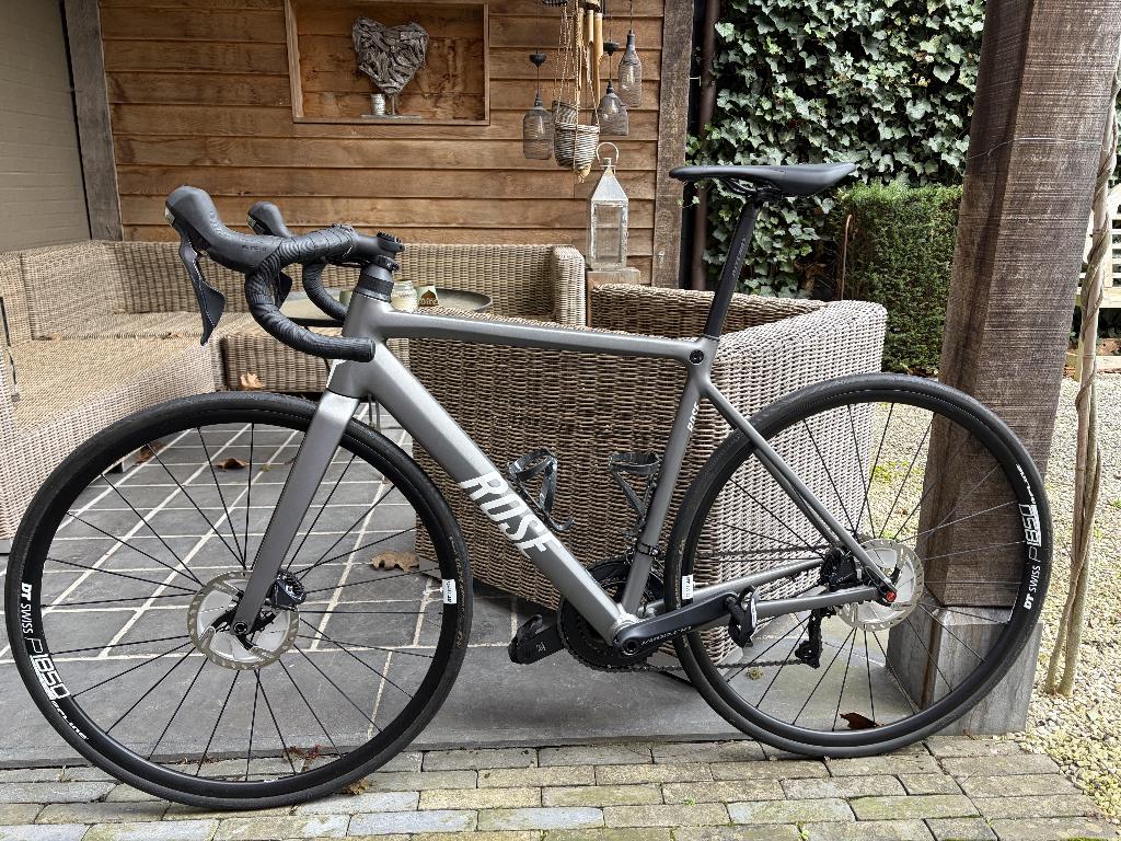 Koersfiets: Rose PRO SL maat 53, 28 inch, 10 tot 15 versnellingen, Zo goed als nieuw, Ophalen