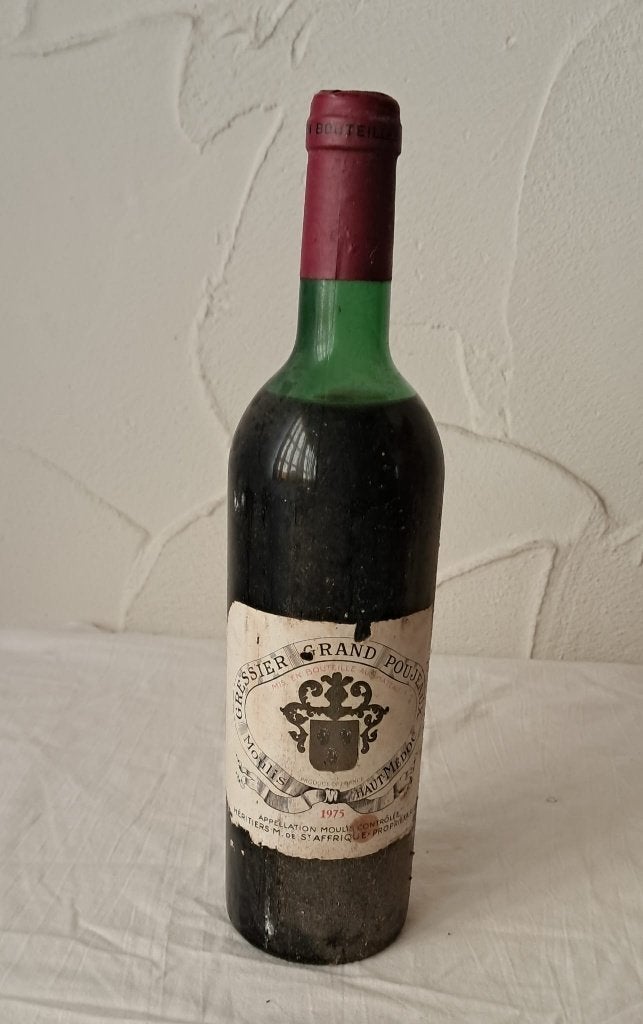 Gressier Grand Poujeaux 1975, Verzamelen, Ophalen, Frankrijk, Nieuw, Rode wijn