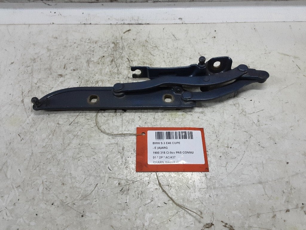 COFFRE COUVERCLE CHARNIERE GAUCHE BMW 3 serie (E46 / 2), Autos : Pièces & Accessoires, Mevr. I. Hauben, Utilisé, BMW, Rue de l'Espoir 34 34
4030  GRIVEGNÉE, BE