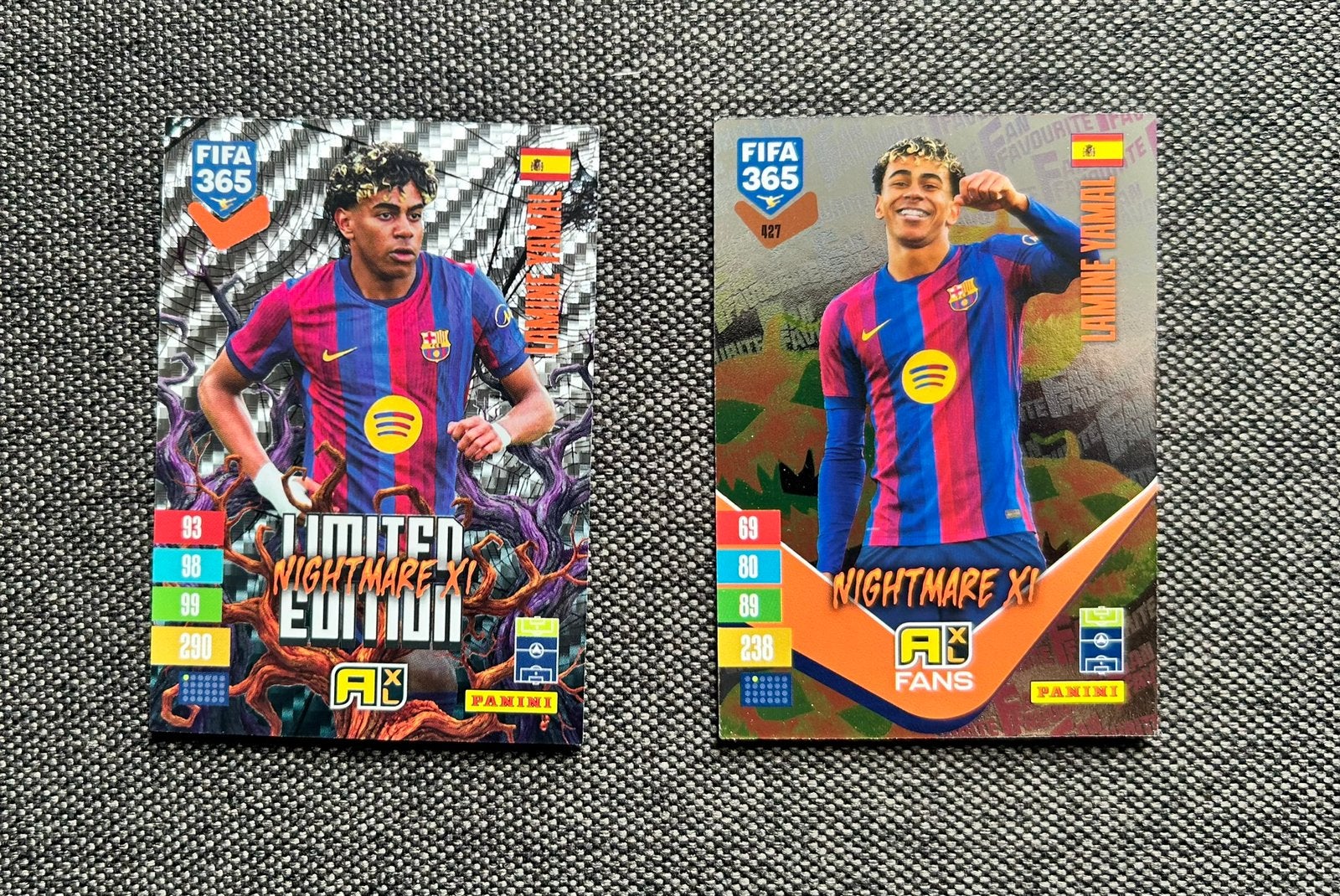 Panini Fifa 365 Adrenalyn 2027 Exclusief Yamal Halloween ed, Ophalen of Verzenden, Nieuw, Meerdere plaatjes