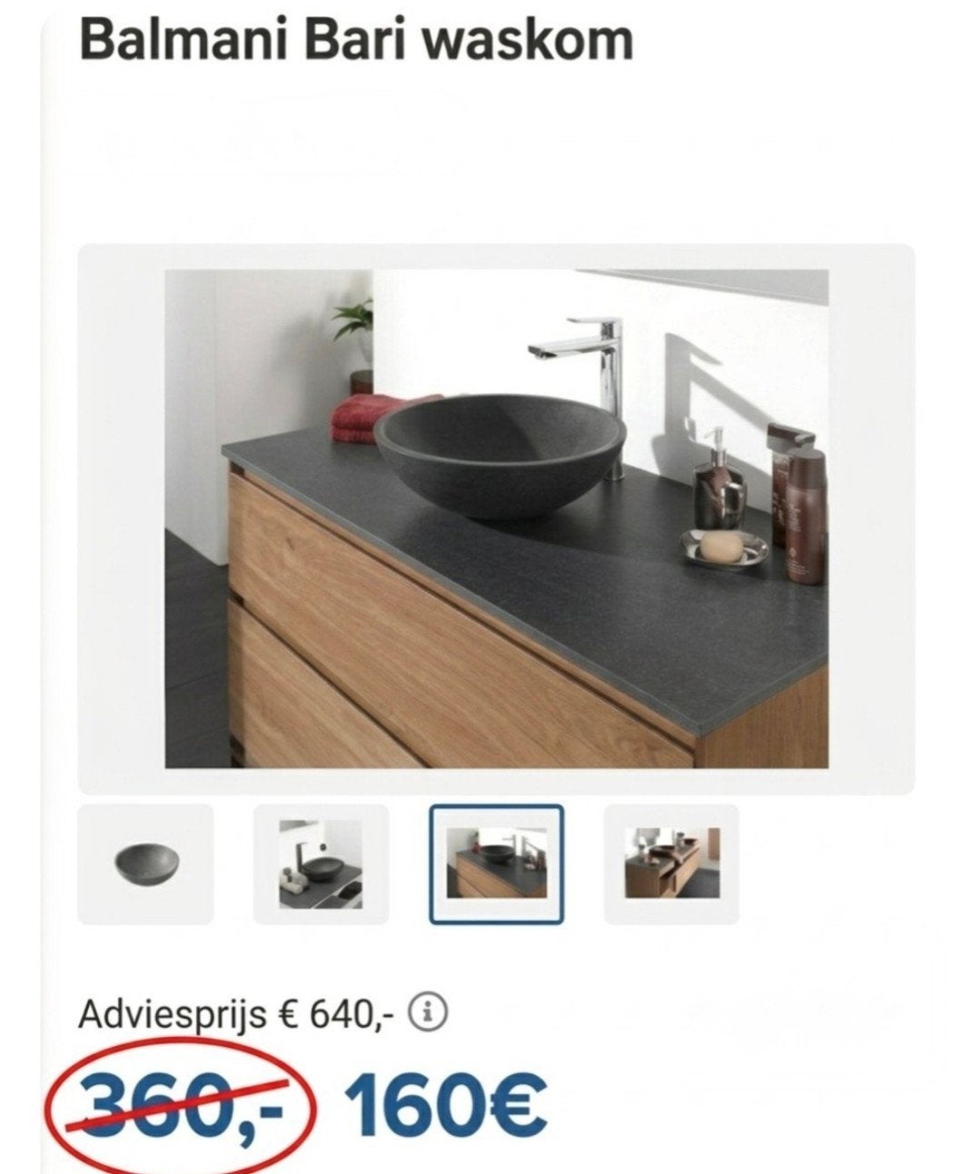 natuursteen waskom, Enlèvement, Neuf