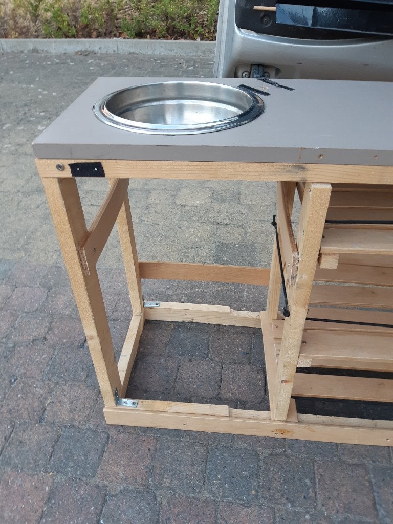 Keuken en bank voor zelfbouw mini camper, Caravans en Kamperen, Mobilhomes, Particulier, tot en met 2, Fiat, Fiat, Ophalen