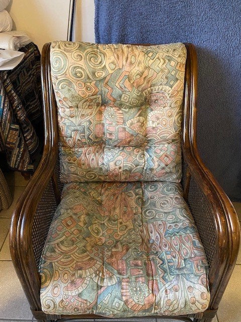 gratis rotan fauteuil, Ophalen, Gebruikt, Riet of Rotan