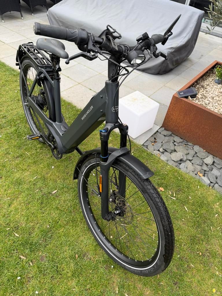 Riese & Müller Nevo4 GT Vario HS - maat 47 - dark grey, Gebruikt, 47 tot 51 cm, 50 km per accu of meer, Ophalen