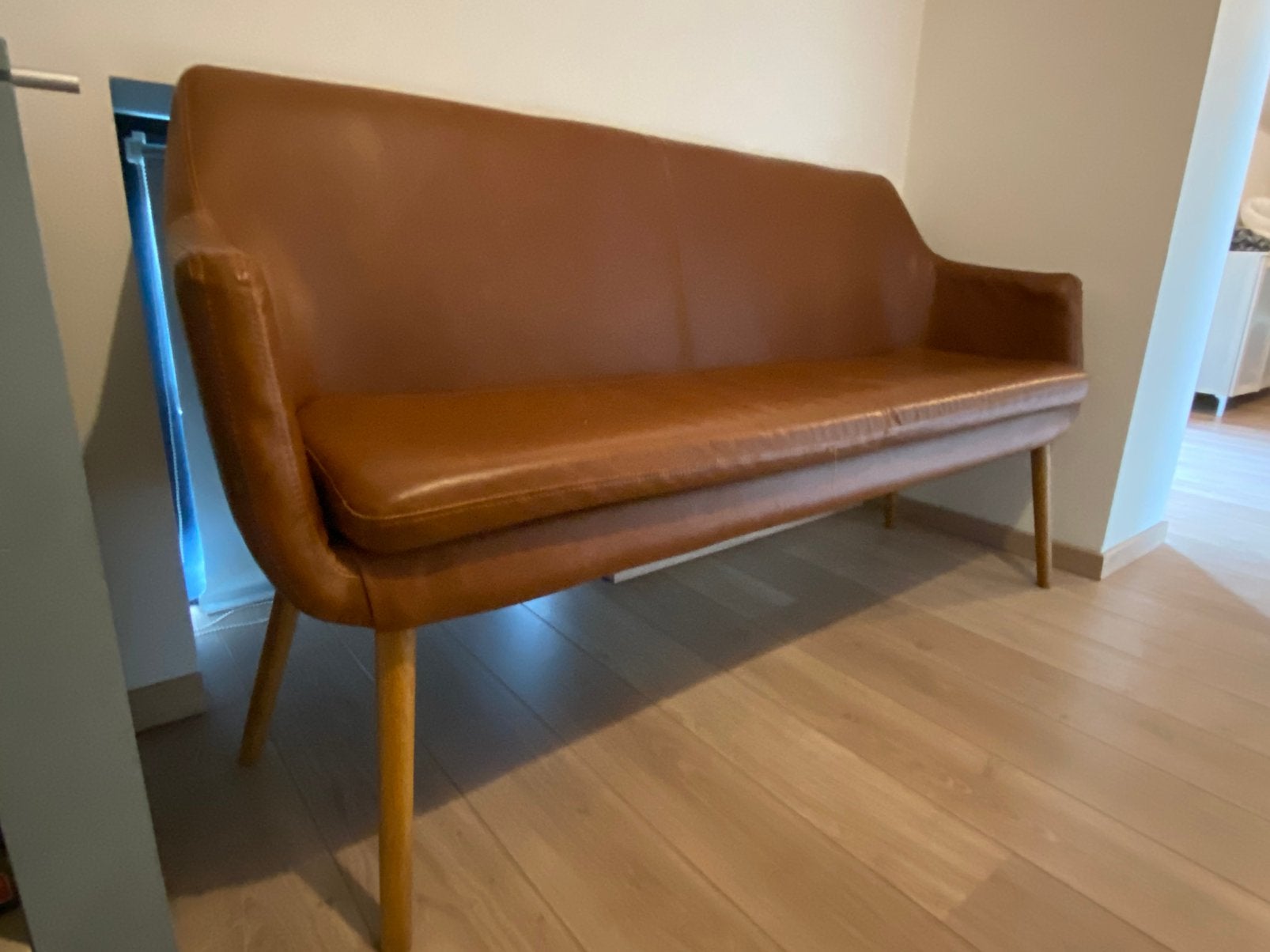 Zetel met beschadigde bekleding, Ophalen, Overige materialen, Gebruikt, 150 tot 200 cm